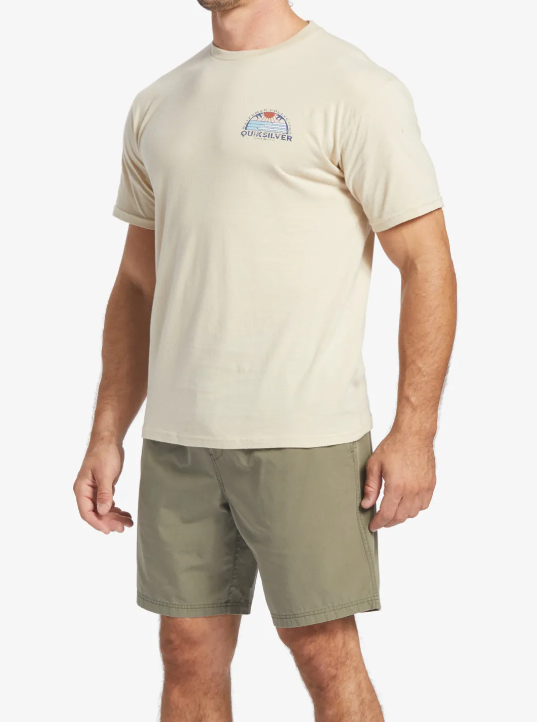 Mens Quiksilver Tees|Waterman Set View T-Shirt