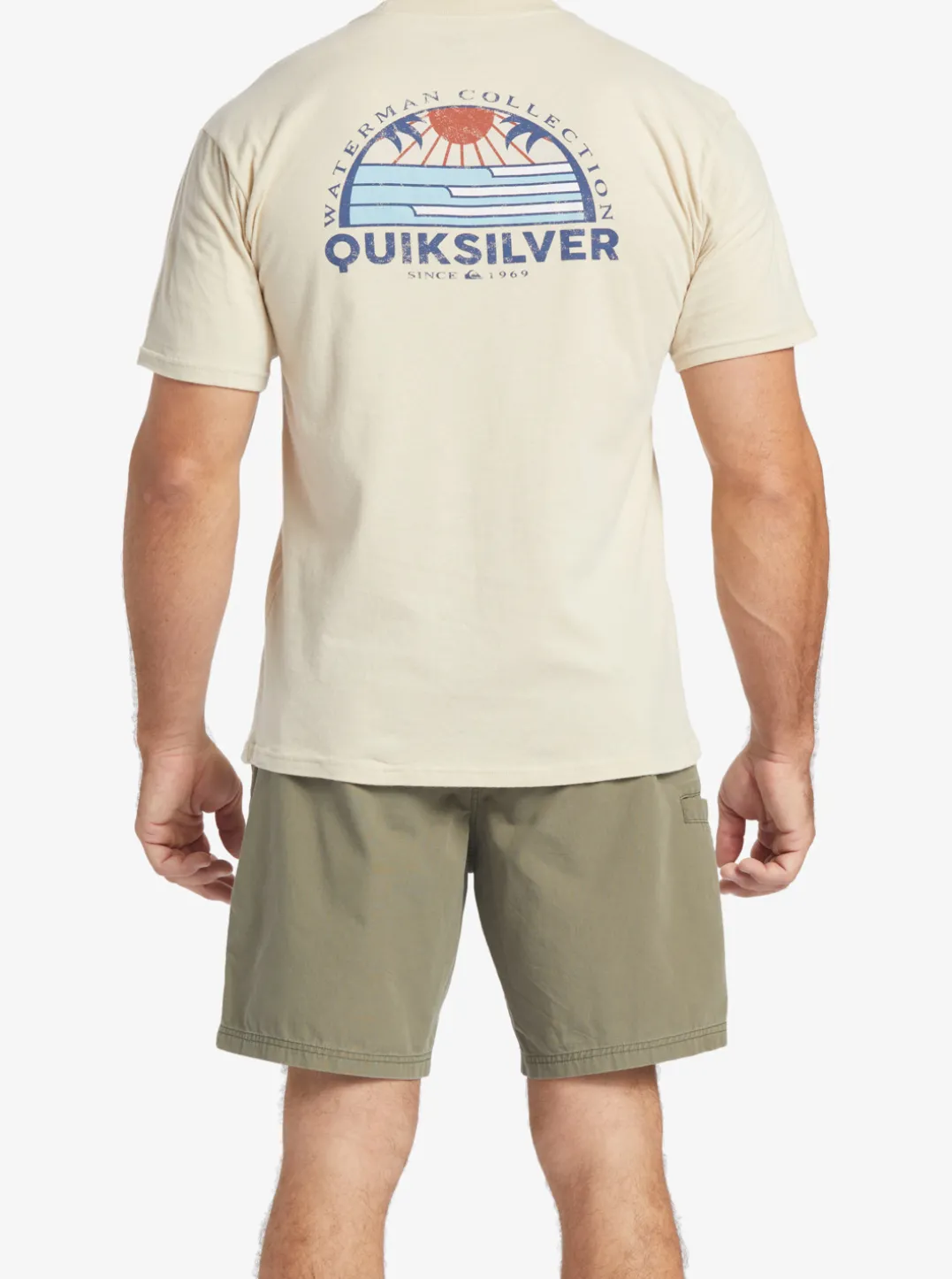 Mens Quiksilver Tees|Waterman Set View T-Shirt