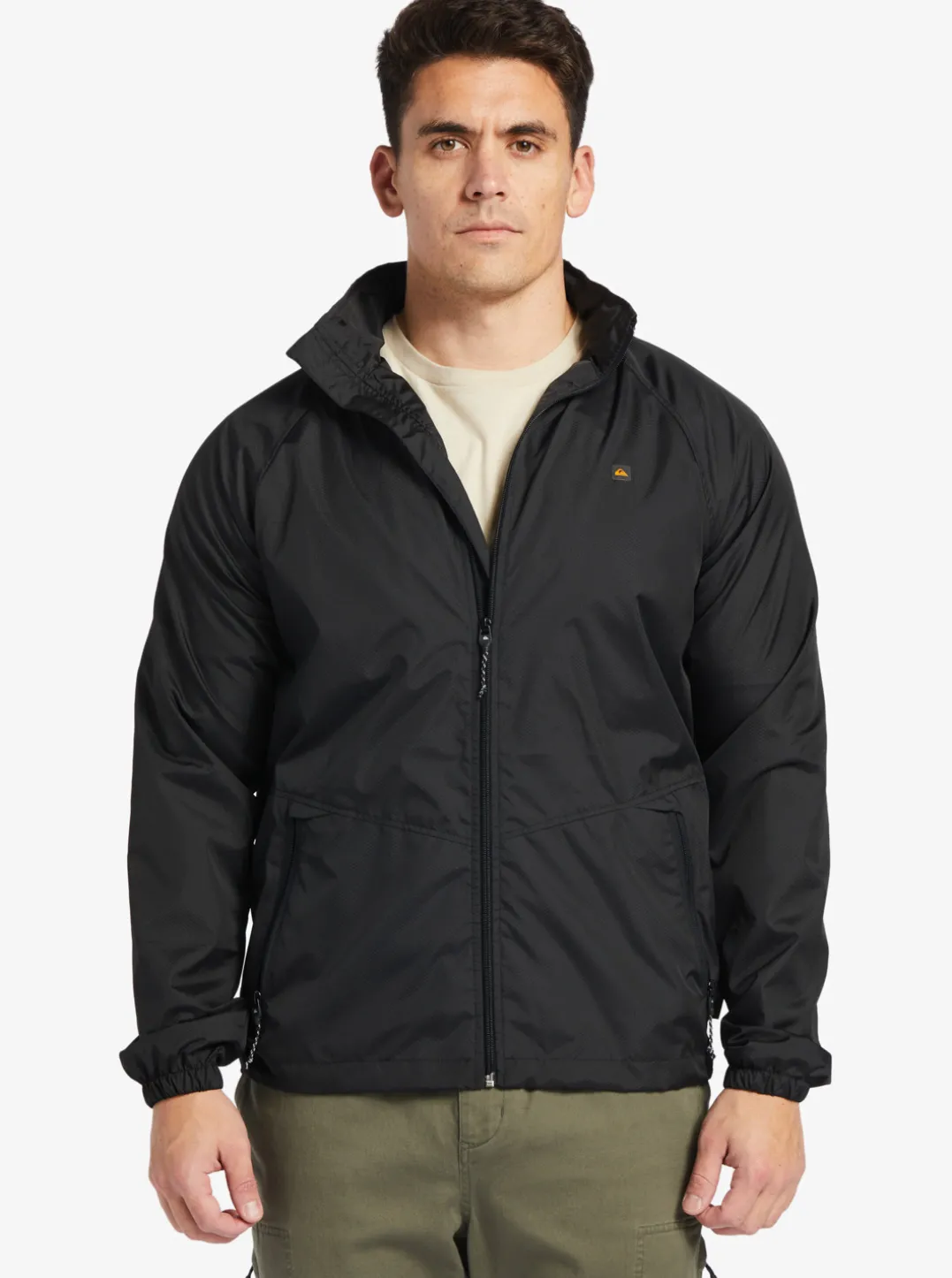 Mens Quiksilver Jackets|Waterman Shell Shock Water-Resistant Lightweight Mini Ripstop Windbreaker