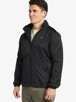 Mens Quiksilver Jackets|Waterman Shell Shock Water-Resistant Lightweight Mini Ripstop Windbreaker