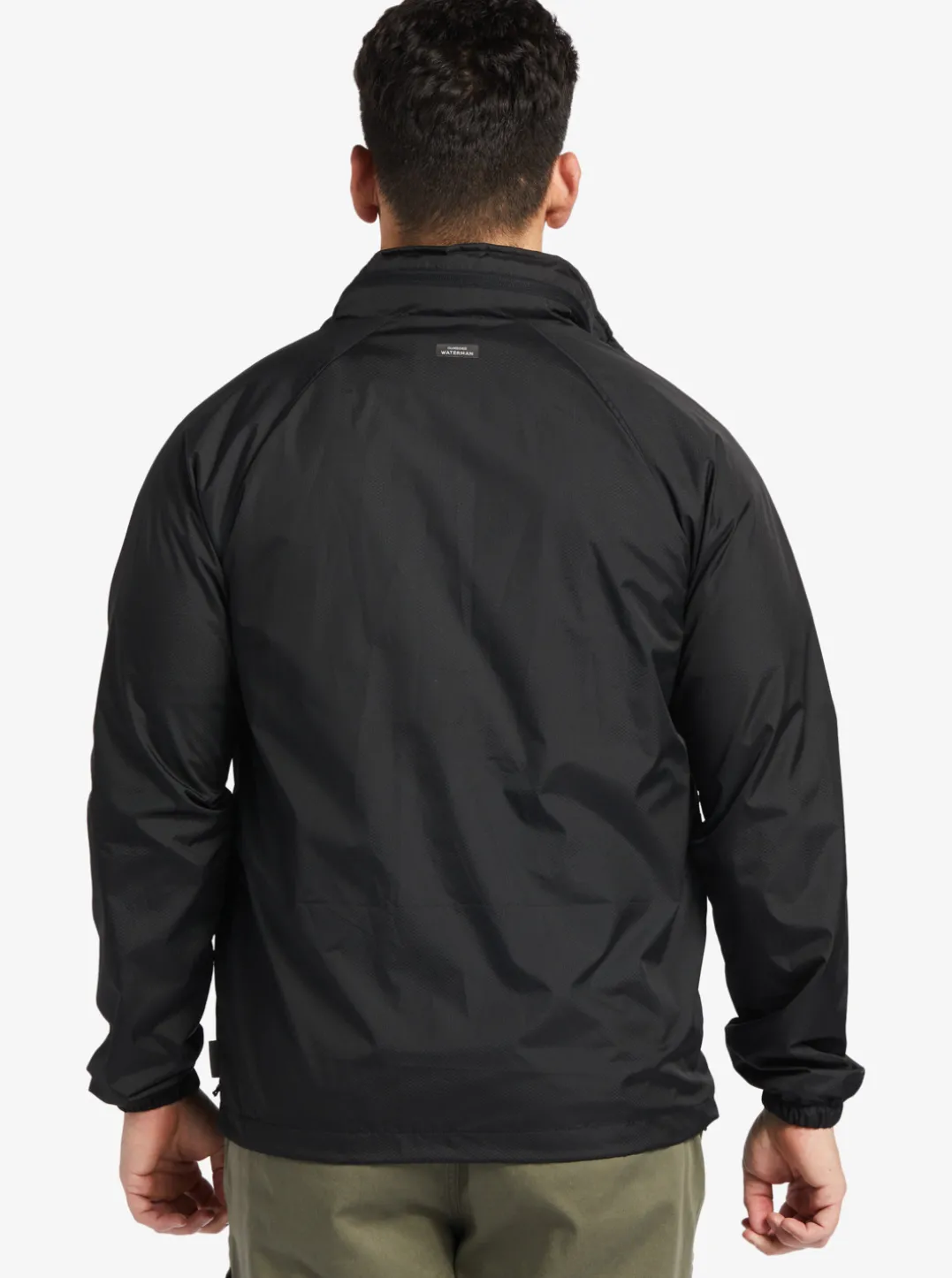Mens Quiksilver Jackets|Waterman Shell Shock Water-Resistant Lightweight Mini Ripstop Windbreaker