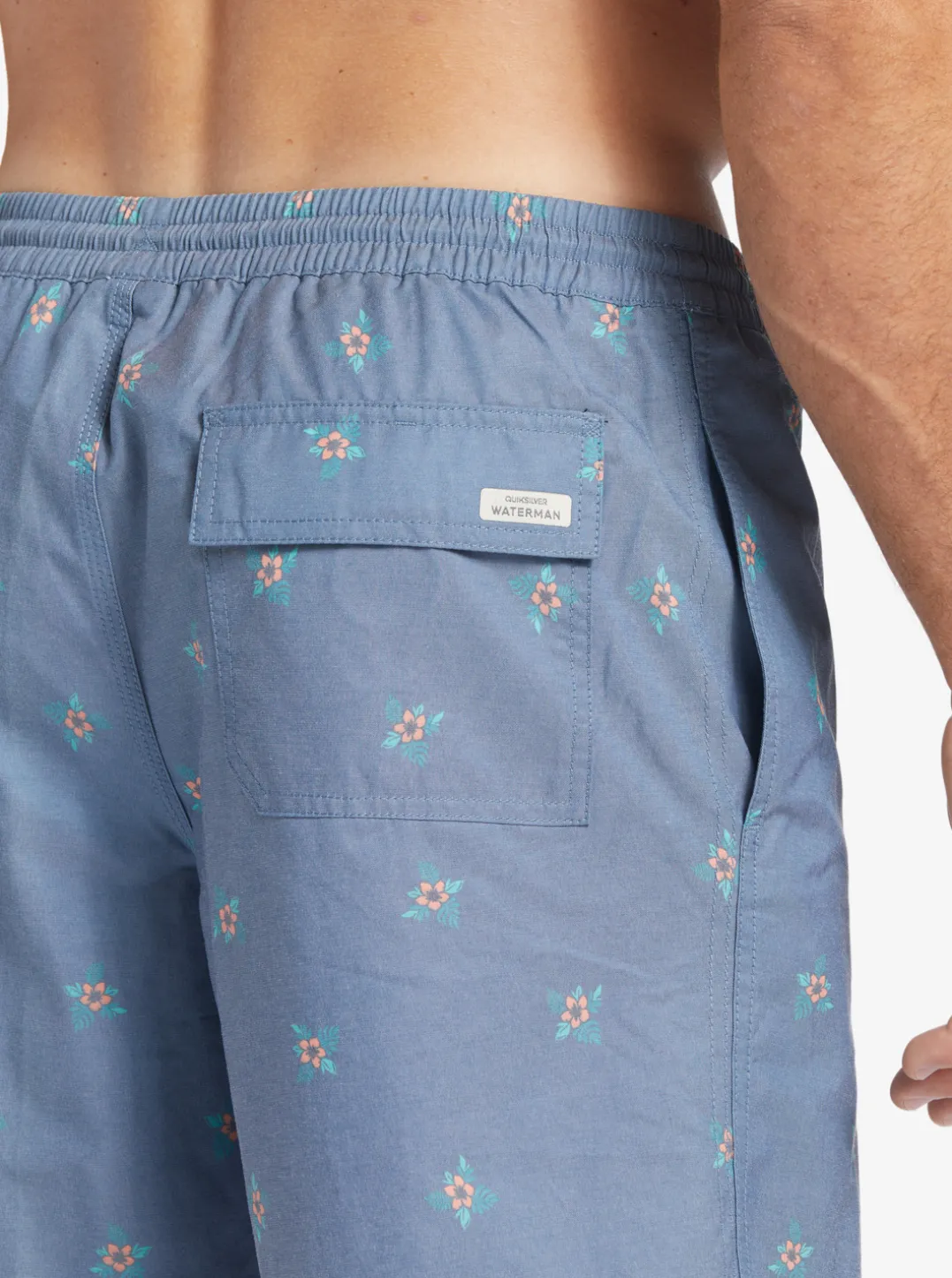 Mens Quiksilver Elastic Waist|Waterman Small Pedals 17" Volleys