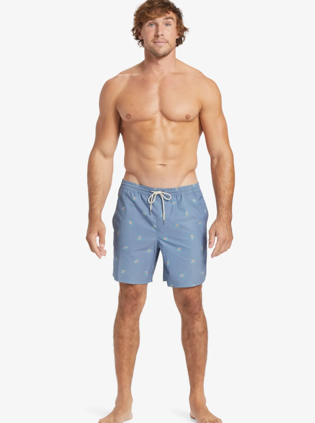Mens Quiksilver Elastic Waist|Waterman Small Pedals 17" Volleys