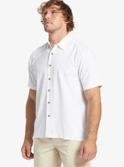 Mens Quiksilver Shirts & Polos|Waterman Tahiti Palms Premium Anti-Wrinkle Shirt