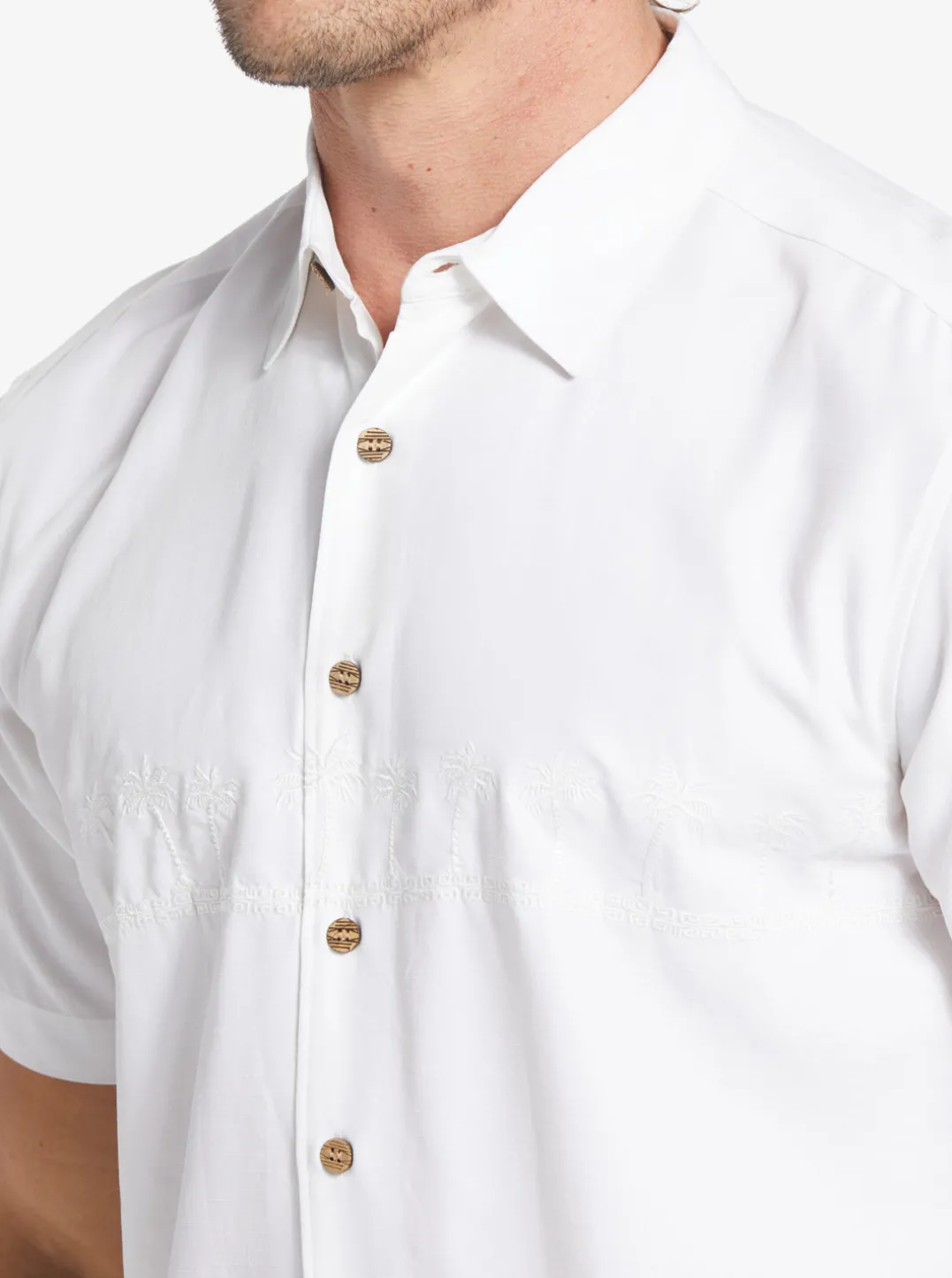 Mens Quiksilver Shirts & Polos|Waterman Tahiti Palms Premium Anti-Wrinkle Shirt