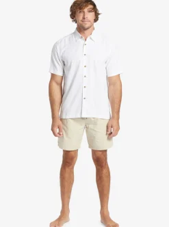 Mens Quiksilver Shirts & Polos|Waterman Tahiti Palms Premium Anti-Wrinkle Shirt