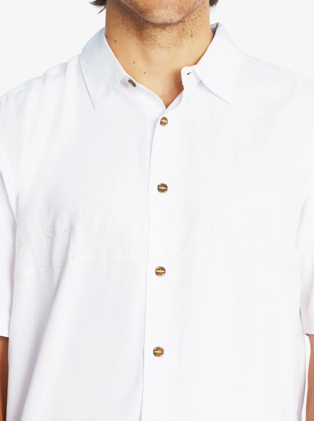 Mens Quiksilver Shirts & Polos|Waterman Tahiti Palms Premium Anti-Wrinkle Shirt