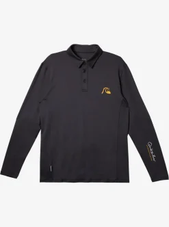 Mens Quiksilver Rashguards|Waterman Waterman Piscator Polo Long Sleeve Upf 50 Surf T-Shirt