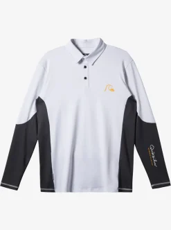 Mens Quiksilver Rashguards|Waterman Waterman Piscator Polo Long Sleeve Upf 50 Surf T-Shirt